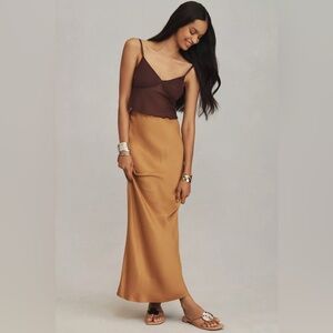 Anthropologie Tilda Maxi Slip Skirt